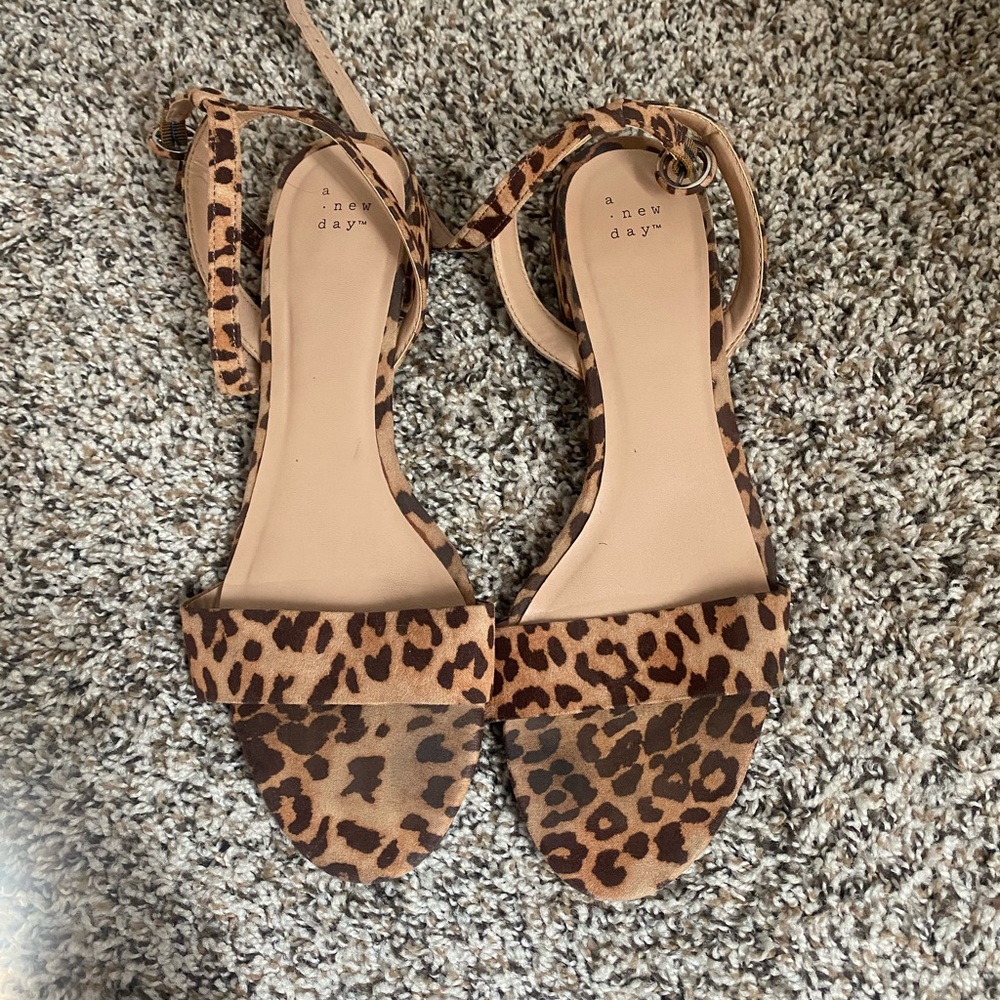 A New Day Brown Leopard Women's Sandals